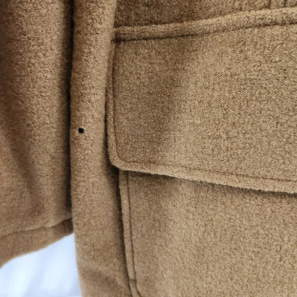 LL Bean Womens Beige  Wool Coat Size 1X - Picture 3 of 11